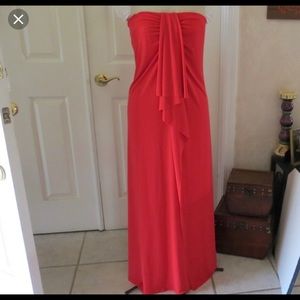 Red Maxi Tube Dress